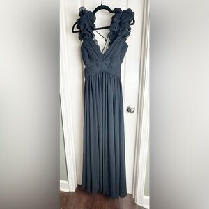 ANTONIO MELANI Black Ruffle Dress